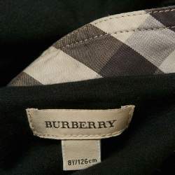 Pre Owned Burberry Kids Black Cotton Zip Up Jacket 8 Yrs