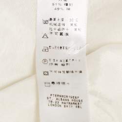 Burberry Kids White Silk and Cotton Button Front Top 16 Yrs