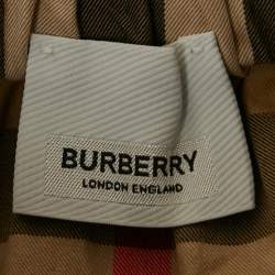 Pre Owned Burberry Kids Dark Beige Nova Check Cotton Skirt 12 Yrs