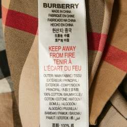 Pre Owned Burberry Kids Dark Beige Nova Check Cotton Skirt 12 Yrs