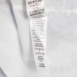 Pre Owned Burberry Kids Blue Printed Cotton Belted Dress 12 Yrs
