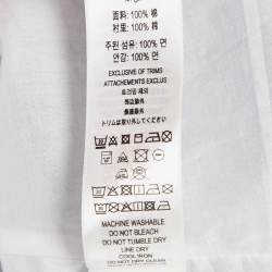 Pre Owned Burberry Kids Blue Printed Cotton Belted Dress 12 Yrs