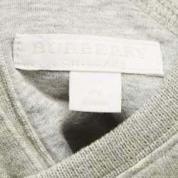 مملوكة مسبقًا Burberry Children Grey/Red Checks Cotton Dress 6Yrs 