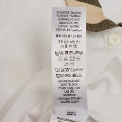 Pre Owned قميص بولو قطن أبيض للأطفال من بربري 6 سنوات