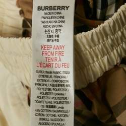 Pre Owned Burberry Kids Beige Vintage Checks Cotton Blend Shorts 6Yrs