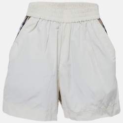 Pre Owned Burberry Kids Beige Vintage Checks Cotton Blend Shorts 6Yrs