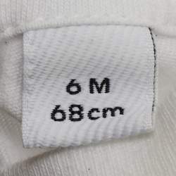 Pre Owned Burberry Kids White/Brown Checks Cotton Romper 6M