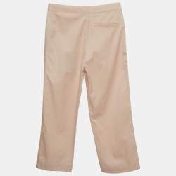 مملوكة مسبقًا بنطلون بربري برتقالي فاتح قطن قماش مستقيم 10 سنوات