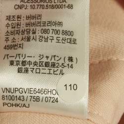 مملوكة مسبقًا بنطلون بربري برتقالي فاتح قطن قماش مستقيم 10 سنوات