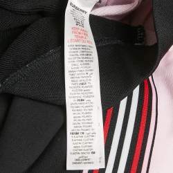 Pre Owned Burberry Kids Black/Pink Cotton Teddy Applique Joggers 6Yrs