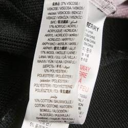 Pre Owned Burberry Kids Black/Pink Cotton Teddy Applique Joggers 6Yrs