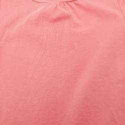 Pre Owned فستان قصير بربري أطفال قطن وردي 18 شهر