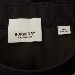 Pre Owned تنورة تنس ملفوفة بربري أطفال غاباردين أزرق كحلي صغيرة 10 سنوات