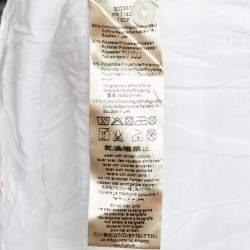 Pre Owned Burberry Kids White Cotton Pleated Mini Dress 12M