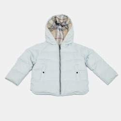 مملوكة مسبقًا Burberry Children Blue Synthetic Down Puffer 12M