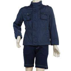 Cesare Paciotti 4US Navy Blue Trench Coat 3 Yrs 