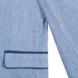 Cesare Paciotti Blue Pinstripe Blazer 8 Yrs 