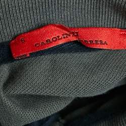 CH Carolina Herrera Kids Grey Logo Print Cotton Pique Polo T-Shirt 6 Yrs