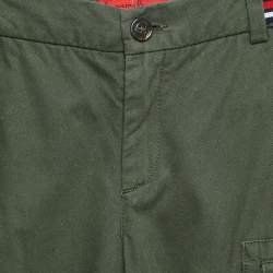 CH Carolina Herrera Kids Green Cotton Cargo Pants 8 Yrs