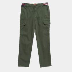 CH Carolina Herrera Kids Green Cotton Cargo Pants 8 Yrs