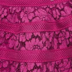 CH Carolina Herrera Kids Pink Floral Lace Mini Skirt 4 Yrs