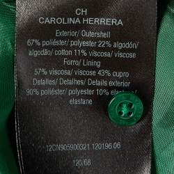 CH Carolina Herrera Kids Green Lace Pleated Dress Size 6 Yrs