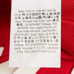 Pre Owned CH Carolina Herrera Kids Red Stretch Knit Pleated Dress 10 Yrs