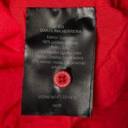 مملوكة مسبقًا فستان سي أتش كارولينا هيريرا أطفال قماش شبكي أحمر بتفاصيل ربطة 12 سنة