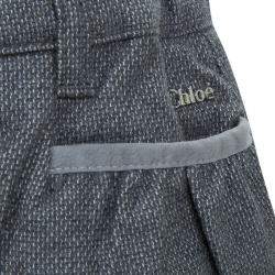 Chloe Grey Textured Cotton Shorts 18 Months