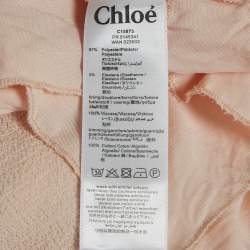 Chloe Kids Pink Lace Trim Gauze Ruffled Trim Blouse 10 Yrs 