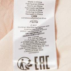 مملوكة مسبقًا Chloe Light Orange Sequin Detail Silk Cut-Out Dress 12 Yrs