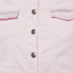 Chloe Pink Cotton Button Front Jacket Size 12 Yrs