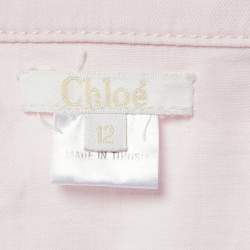 Chloe Pink Cotton Button Front Jacket Size 12 Yrs