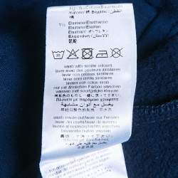 Pre Owned Chloe Kids Navy Blue Cotton Blend Logo Band Sweatshirt & Jogger Set 10/12Yrs