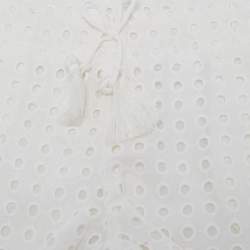 Pre Owned Chloe Kids White Broderie Anglaise Cotton Shorts 6Yrs