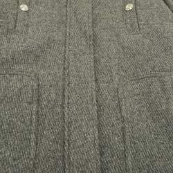 Pre Owned Chloé Kids Grey Wool Hooded Coat 6 Yrs 