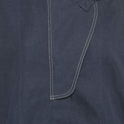 مملوكة مسبقًا توب كلوي كيدز أزرق قطني مزود بغطاء للرأس 8 سنوات