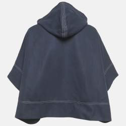 مملوكة مسبقًا توب كلوي كيدز أزرق قطني مزود بغطاء للرأس 8 سنوات