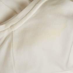 Pre Owned Chloe White Logo Cutout Detail Cotton Knit Top 14 Years