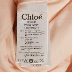 Pre Owned Chloe Kids Pink Cotton Button Front Jacket 4Yrs