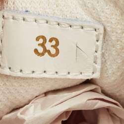 Pre Owned Christian Louboutin Multicolor Patent and Leather Mini Shark Sneakers Size 33