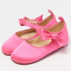 Pre Owned باليرينا كريستيان لوبوتان حرير وردي مقاس 19