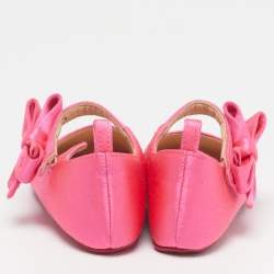 Pre Owned باليرينا كريستيان لوبوتان حرير وردي مقاس 19