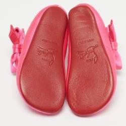 Pre Owned باليرينا كريستيان لوبوتان حرير وردي مقاس 19