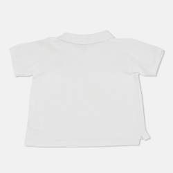 Pre Owned قميص بولو بلاي كوم دي غارسون أطفال أبيض قطن مقاس 4 سنوات