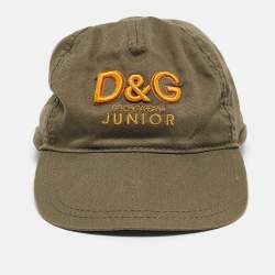 Pre Owned D&G Junior Green Embroidered Cotton Baseball Cap S