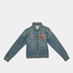D&G Junior Blue Denim Button Front Jacket Size 12Y