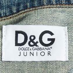 D&G Junior Blue Denim Button Front Jacket Size 12Y