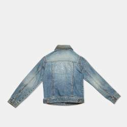 D&G Junior Blue Denim Studded Button Front Jacket 6 Yrs