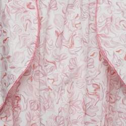 Christian Dior Kids Pink Printed Cotton Ruffle Detail Dress 8 Yrs